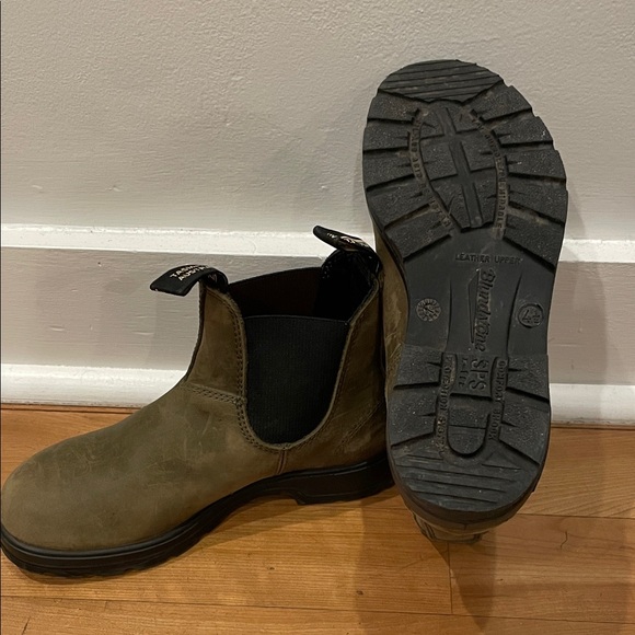 Blundstone Olive Green leather Classic Chelsea boots 2052 - Picture 5 of 9